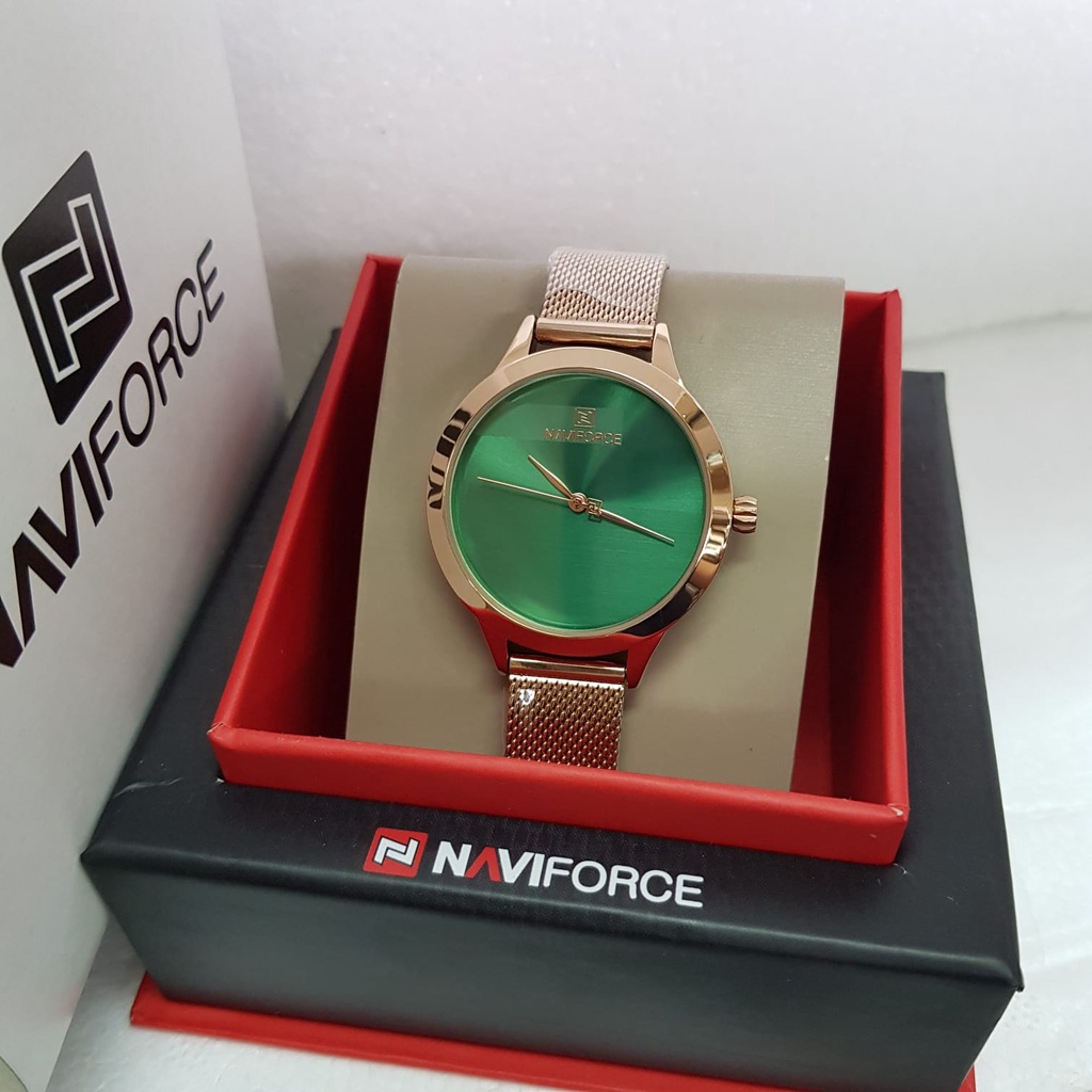 JAM TANGAN WANITA NAVIFORCE NF5027 NF5027L NF 5027 ORIGINAL FREE BOX