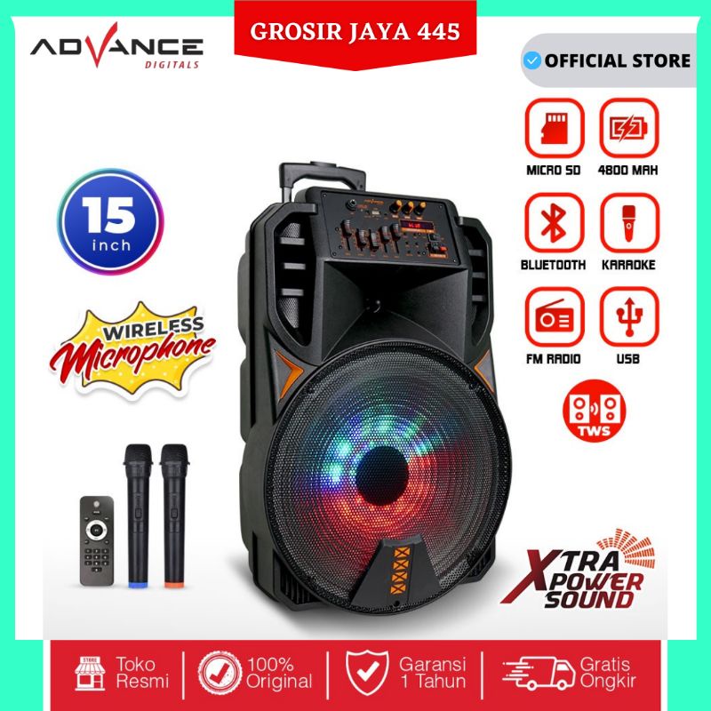 ADVANCE K 1506 K1506 ADVANCE Speaker Portable BLUETOOTH - FREE MIC WERLES 2BH