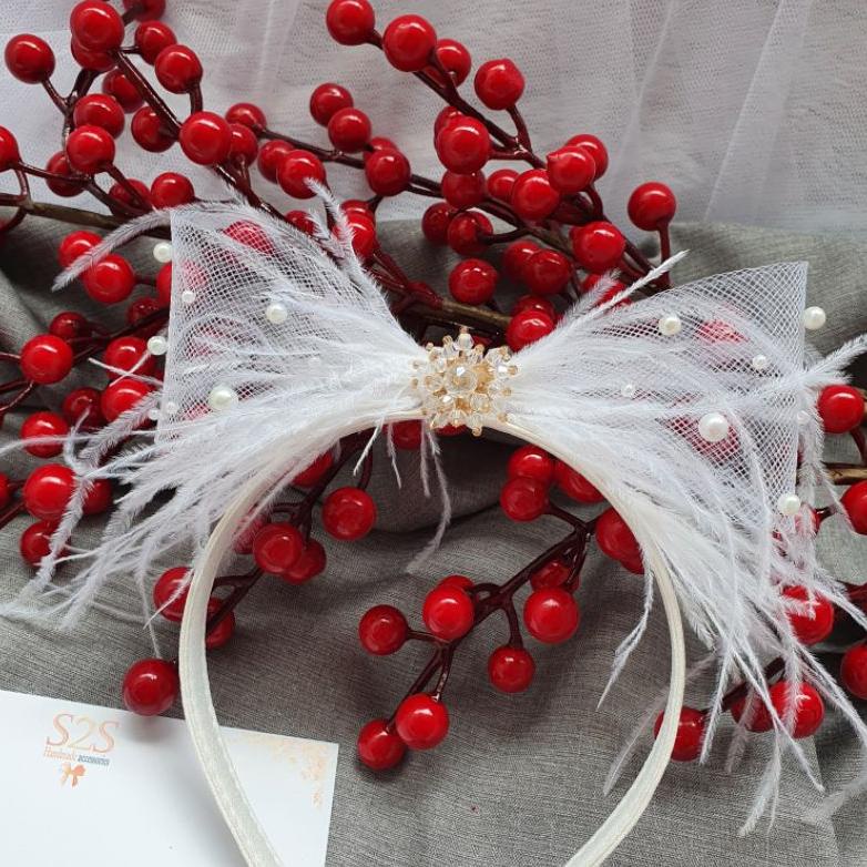 S2S Holy Bando - Bando anak bando dewasa korea putih bando pesta bando bulu bando pita besar natal