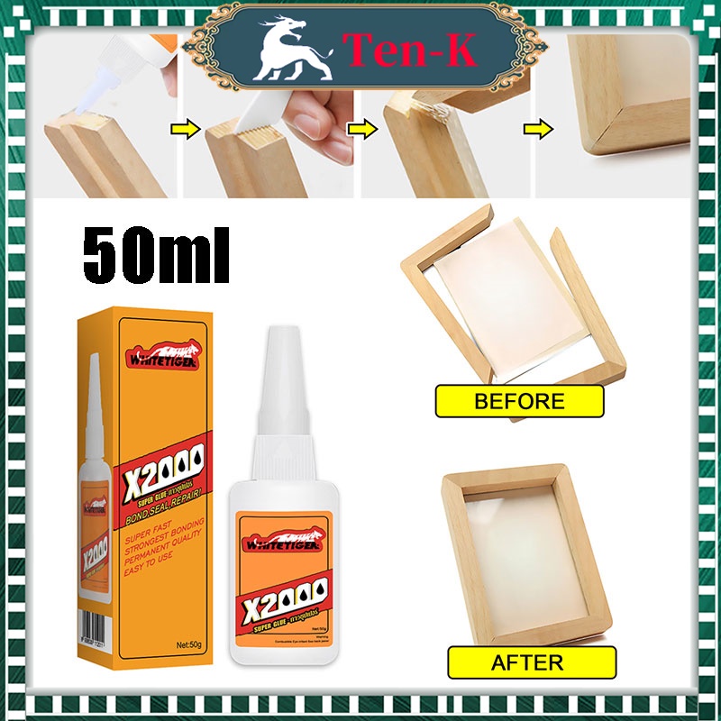 

TERMURAH Serbaguna Ori X2000 Lem Super Perekat Instan Cairan Super Kuat, Lem super kuat digunakan untuk banyak bahan