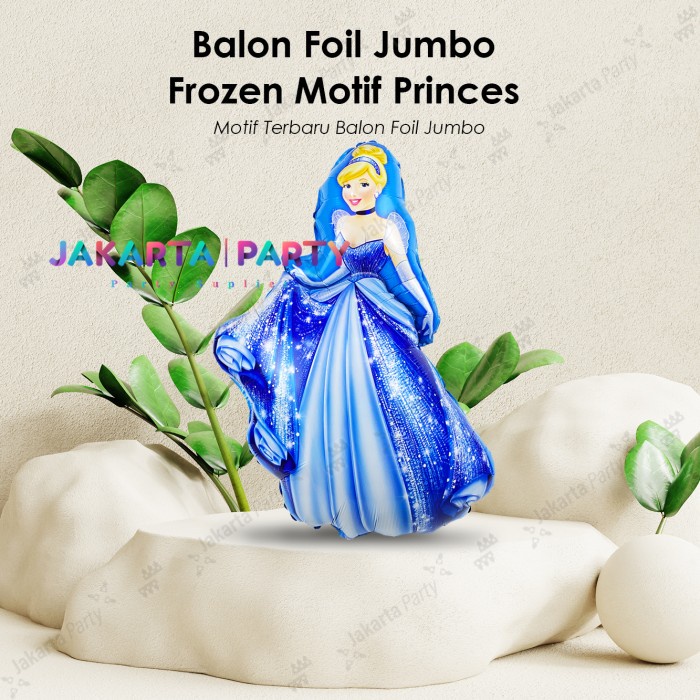 Balon Foil Cinderlla Jumbo / Balon Karakter Princess / Balon Princess