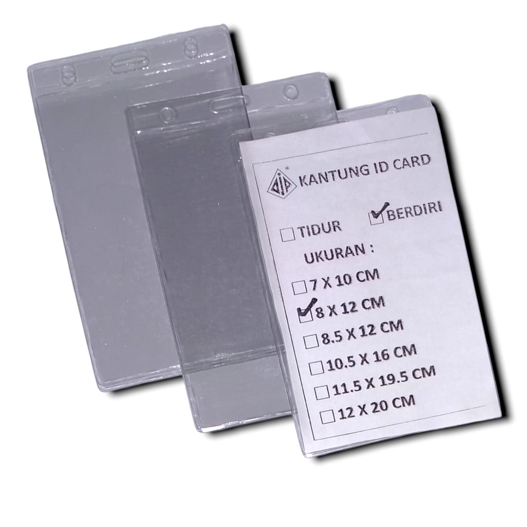 

NAME TAG ID CARD HOLDER PLASTIK PANITIA BESAR 8 CM X 12 CM