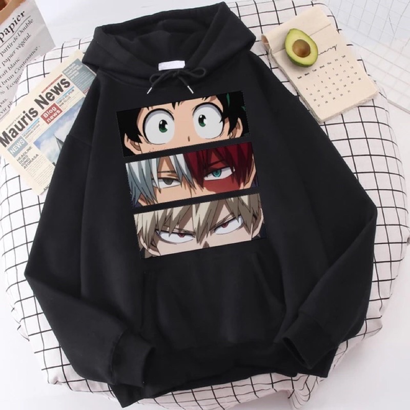 Sweater Hoodie Anak Laki-Laki Perempuan BOKU NOO HERO ACADEMIA | Jaket Anak Bahan Lembut (SABLON DTF)