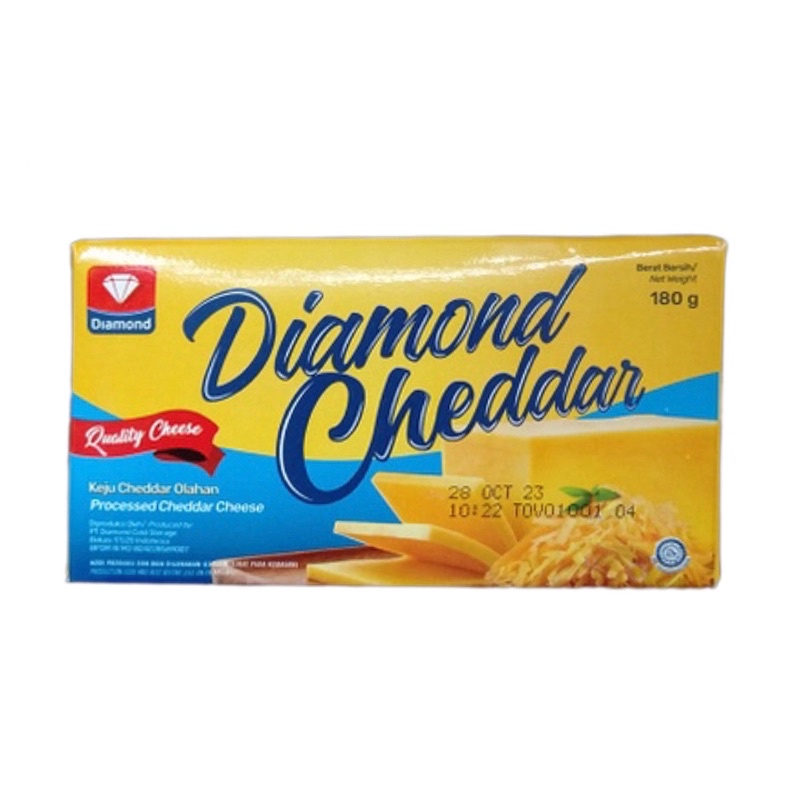 

Diamond Cheddar Cheese 180gr / Keju / Diamond / Cheddar / Cheese / 180gr / olahan