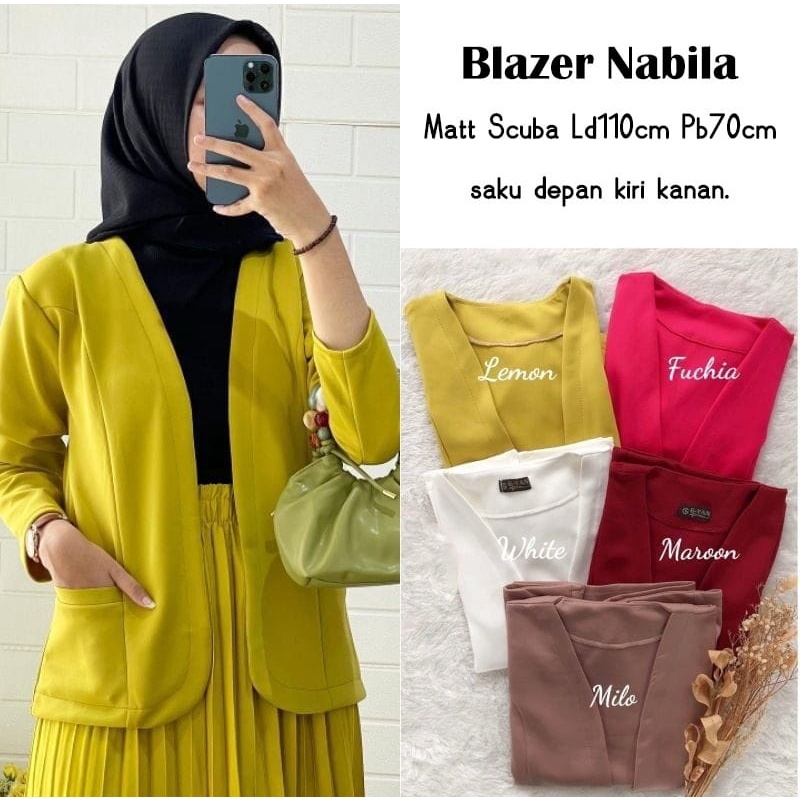 BLAZER WANITA ROMPI KEKINIAN POLOS