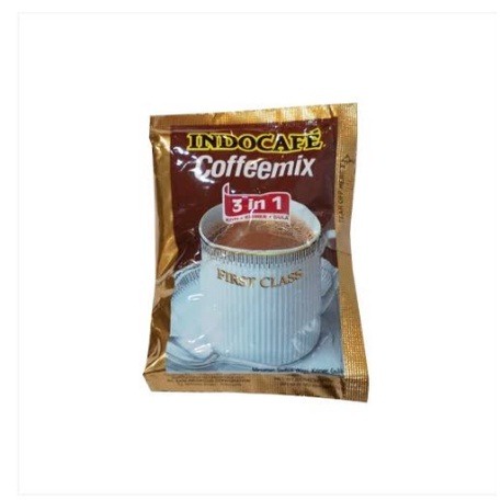 Kopi Indocafe Coffeemix 3 in 1 Kopimik 1 Renceng isi 10 Pcs