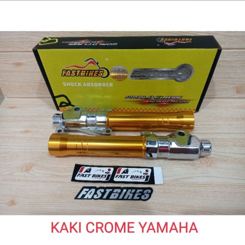 TABUNG SHOCK DEPAN VARIASI KAKI CROME HONDA/YAMAHA MIO XEON FINO BEAT VARIO SCOOPY VARIO 125/150 OLD