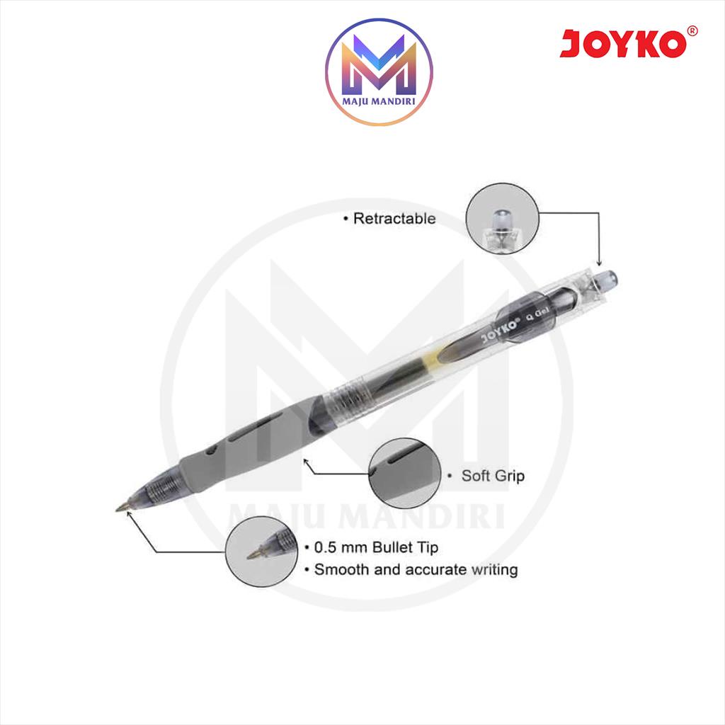 

HJK Pen Gel Joyko Qgel GP265 / Pulpen Cair Cetek GP 265 Pen Q Gel