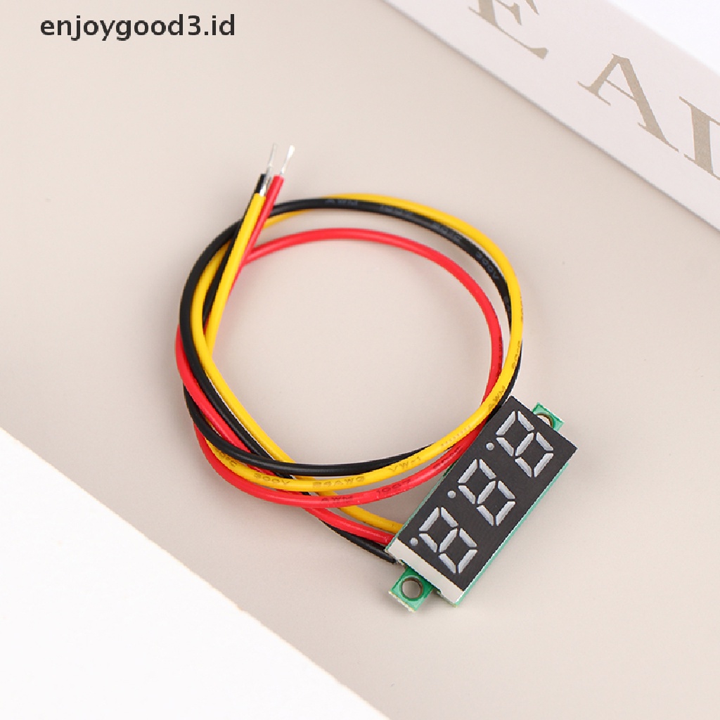 1pc Voltmeter Digital LED DC 0-100V 0.28 Inch Adjustable