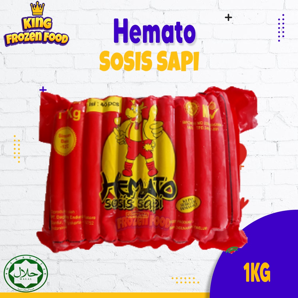 Hemato Sosis Sapi 1kg Isi 40 Pcs