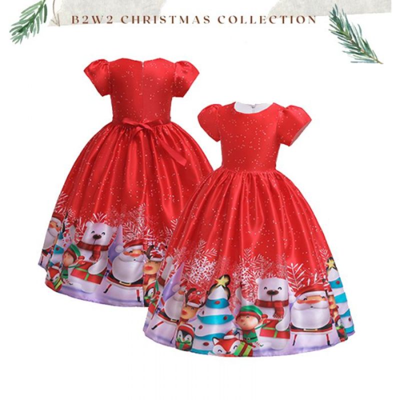 1-12th / DRESS NATAL ANAK CEWEK / GAUN NATAL ANAK / KOSTUM NATAL ANAK / BAJU NATAL ANAK PEREMPUAN / 