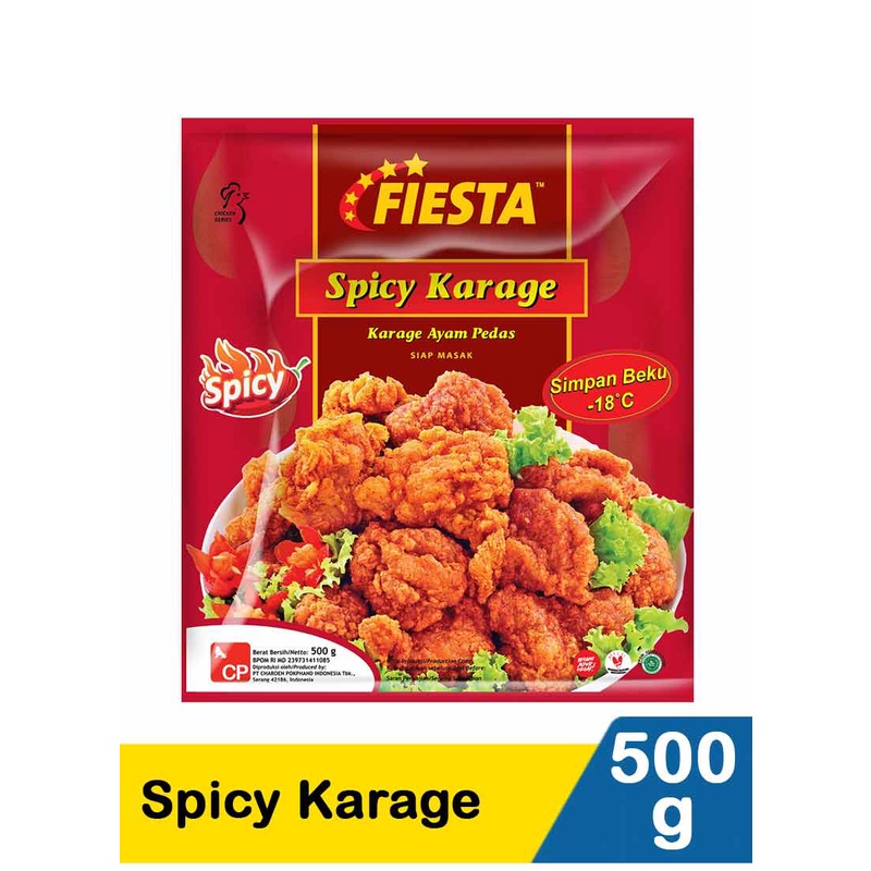 

Makanan Beku Olahan Fiesta Spicy Karage 500gr, Sameday Instan Delivery Jogja