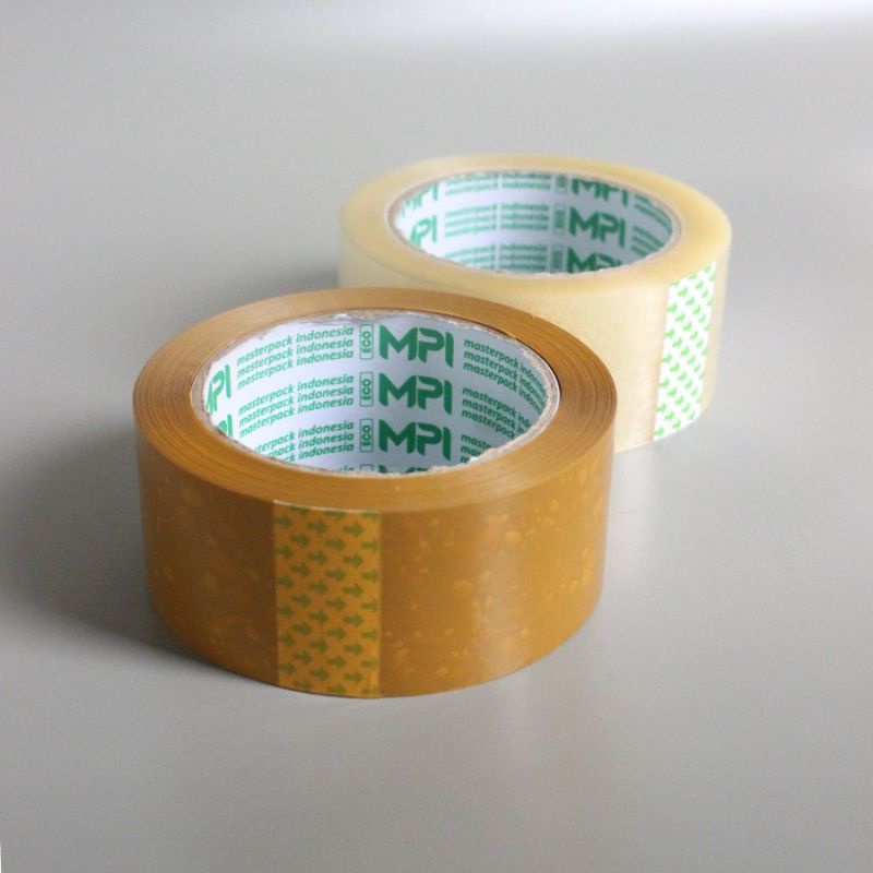 Lakban Bening - Lakban Cokelat MPI Ekomonis 45mm x 100 Yard Solasi Tape HPTAPE SOLASI