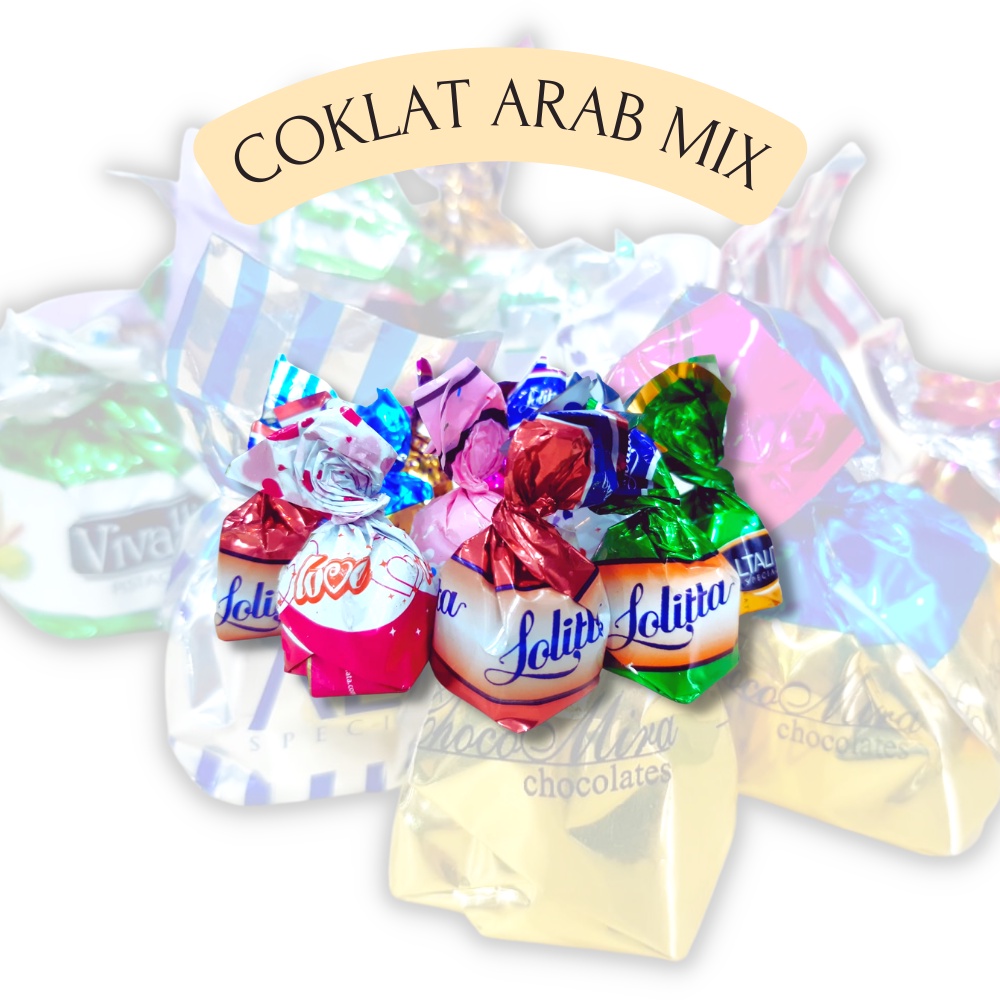 

Coklat Arab New Mix 500 GR / Coklat Arab / Coklat turki / Coklat Mix / coklat verona