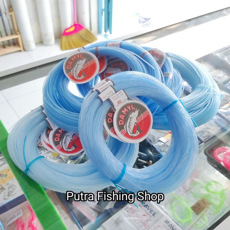 Senar Pancing Damyl Warna Biru 30m Connecting - Senar damyl biru 70lbs - 200lbs - Tali pancing damyl
