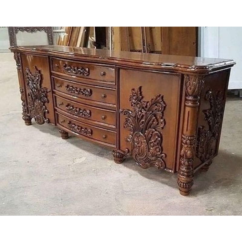 BUFET TV KAYU JATI, MEJA TV BOMBAY EROPA, KONSUL TV UKIIR MODERN BERKUALITAS