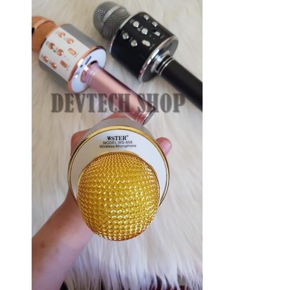 PROMO  PORTABLE WS858 / WS 858 SPEAKER SMULE ORIGINAL - Kuning