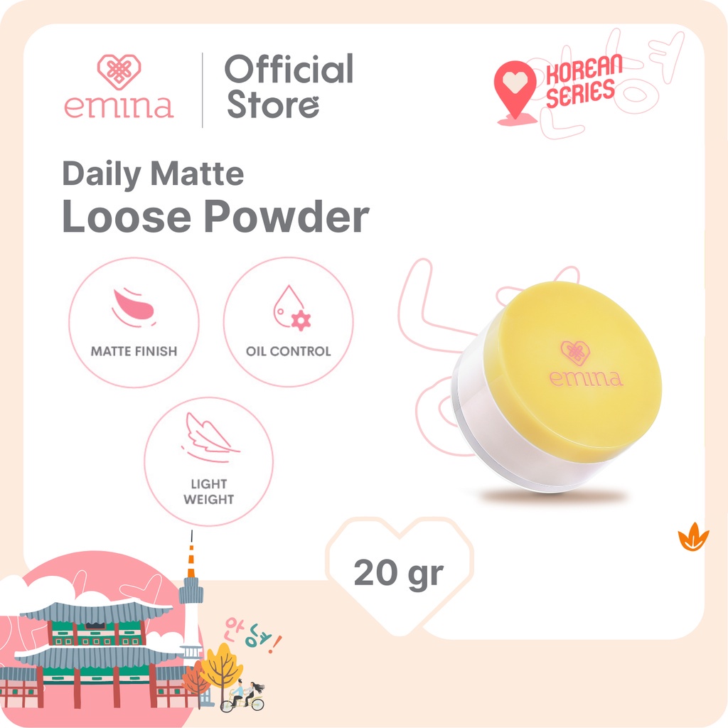 ✨ AKU MURAH ✨ Emina Daily Matte Loose Powder 20 g /  Bedak Tabur Ringan SERIES