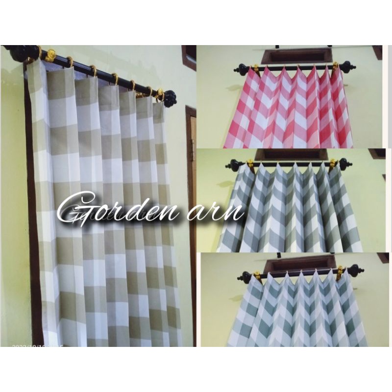 Gorden Jendela Hordeng Pintu Model Biasa Cantolan Kawat Korden Pintu Kamar