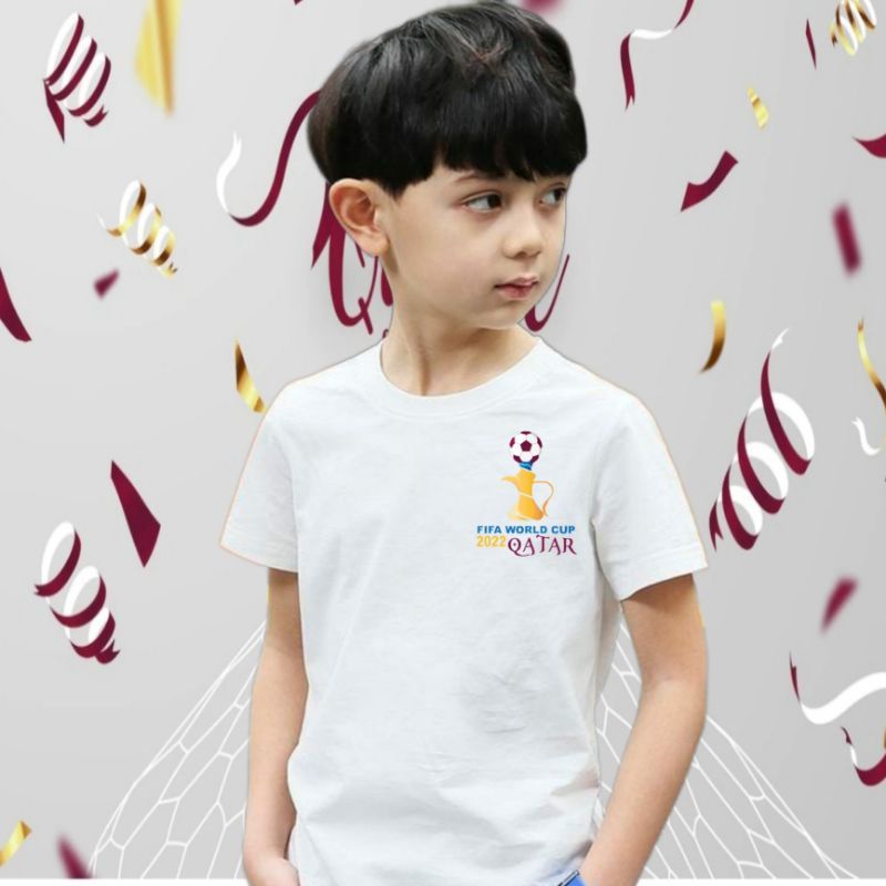 KAOS PIALA DUNIA ANAK DAN REMAJA UK S.M.L.XL.2XL.3XL.4XL.5XL/PAKAIAN ANAK LAKI LAKI DAN PEREMPUAN