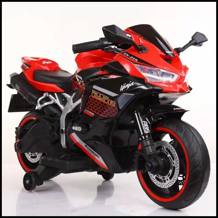 Promo Mainan Motor Aki Anak Yukita 738 Kawasaki - Maenan Aki Motoran Murah