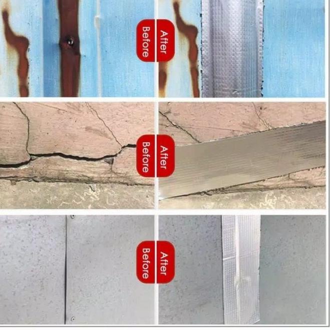 

LAKBAN ANTI BOCOR Lem Talang Alumunium Foil Butyl Sangat Lengket kuat - 10CMX5M