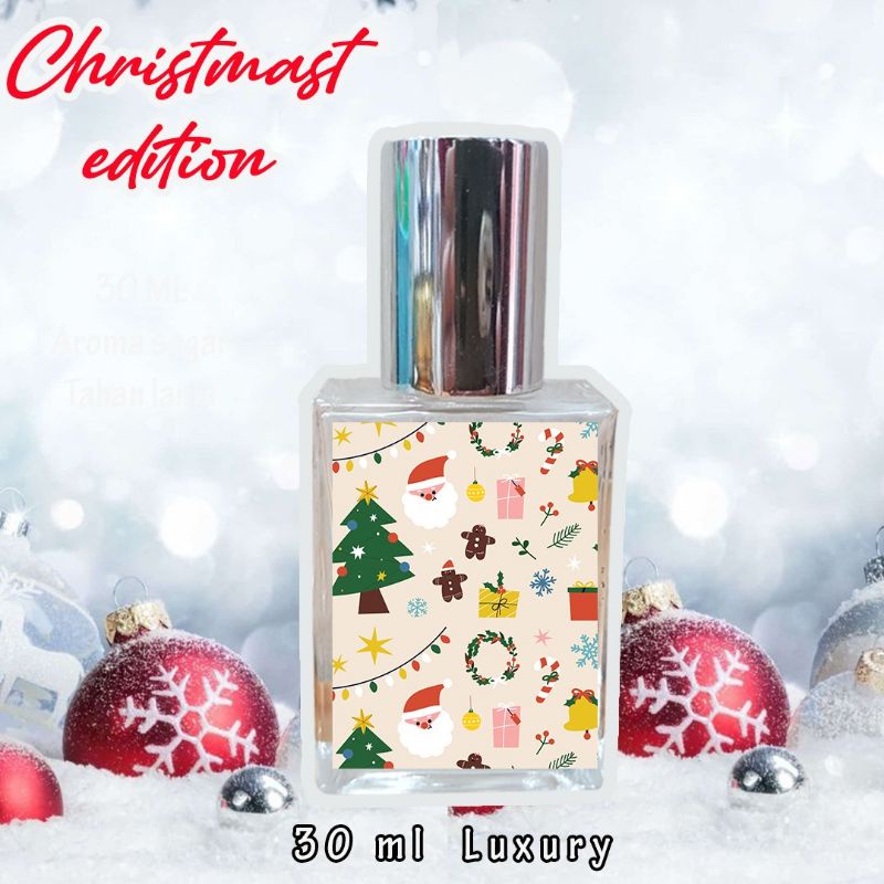 PARFUM EDISI NATAL/MINYAK WANGI 30ML SANTA NATAL/FREE SARUNG BOTOL