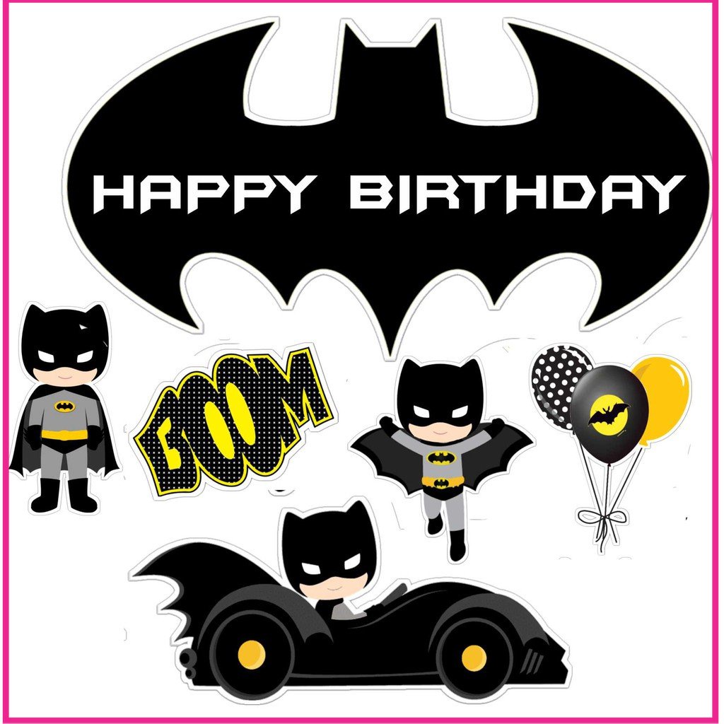

BIGBAG TOPPER CAKE ULANG TAHUN / HIASAN KUE BATMAN