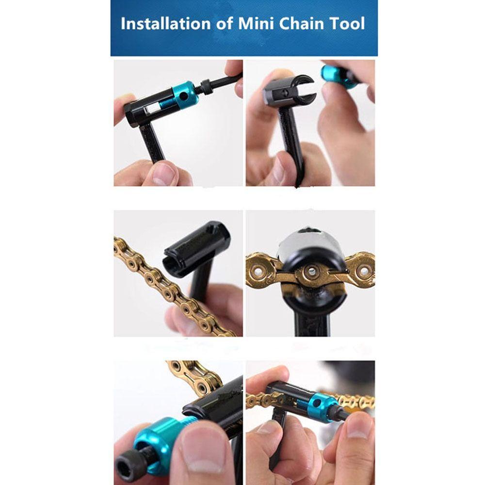 Lanfy Alat Rantai Mini Untuk Rantai Sepeda Pin Splitter Alat Perbaikan Sepeda Perangkat Rantai Sepeda Chain Removal Tool