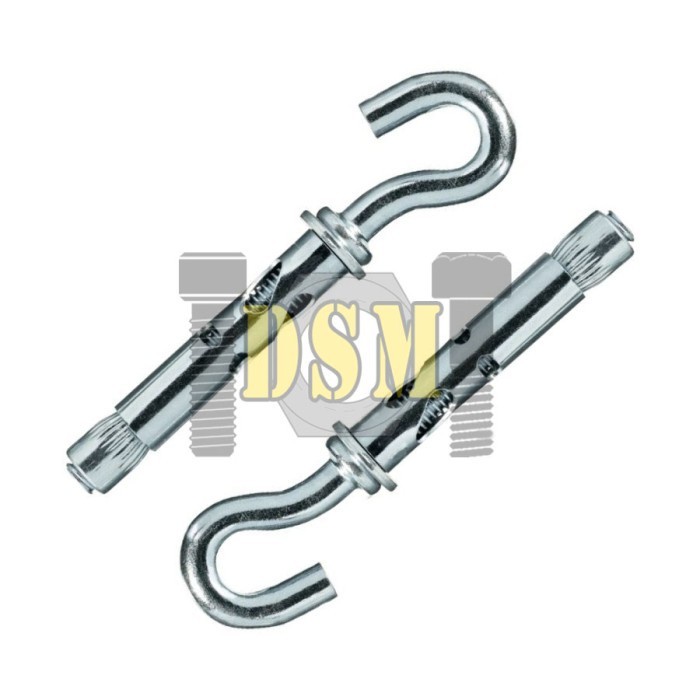 Hook Dynabolt M10x80 Gantung / Hook Bolt Sleeve Anchor M8x10x80