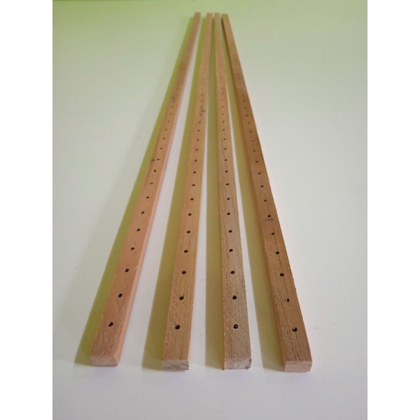 Sabuk sangkar burcil, 6x8  mm P50cm kayu jati isi 10 btg