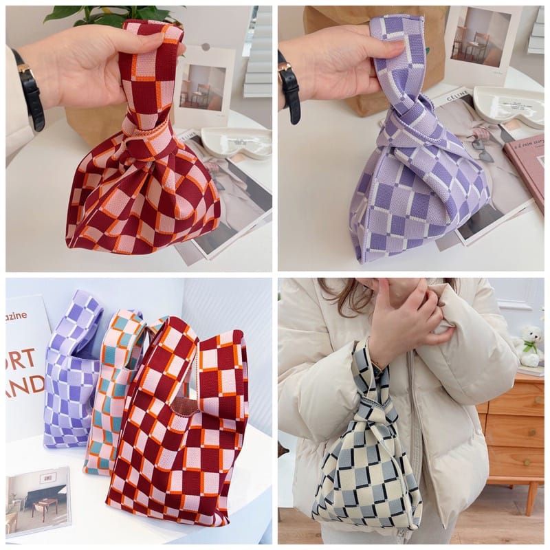 hokkiterus21⭐⭐⭐⭐⭐ TAS RAJUT KOREA tas buffolow trend thailand import T015
