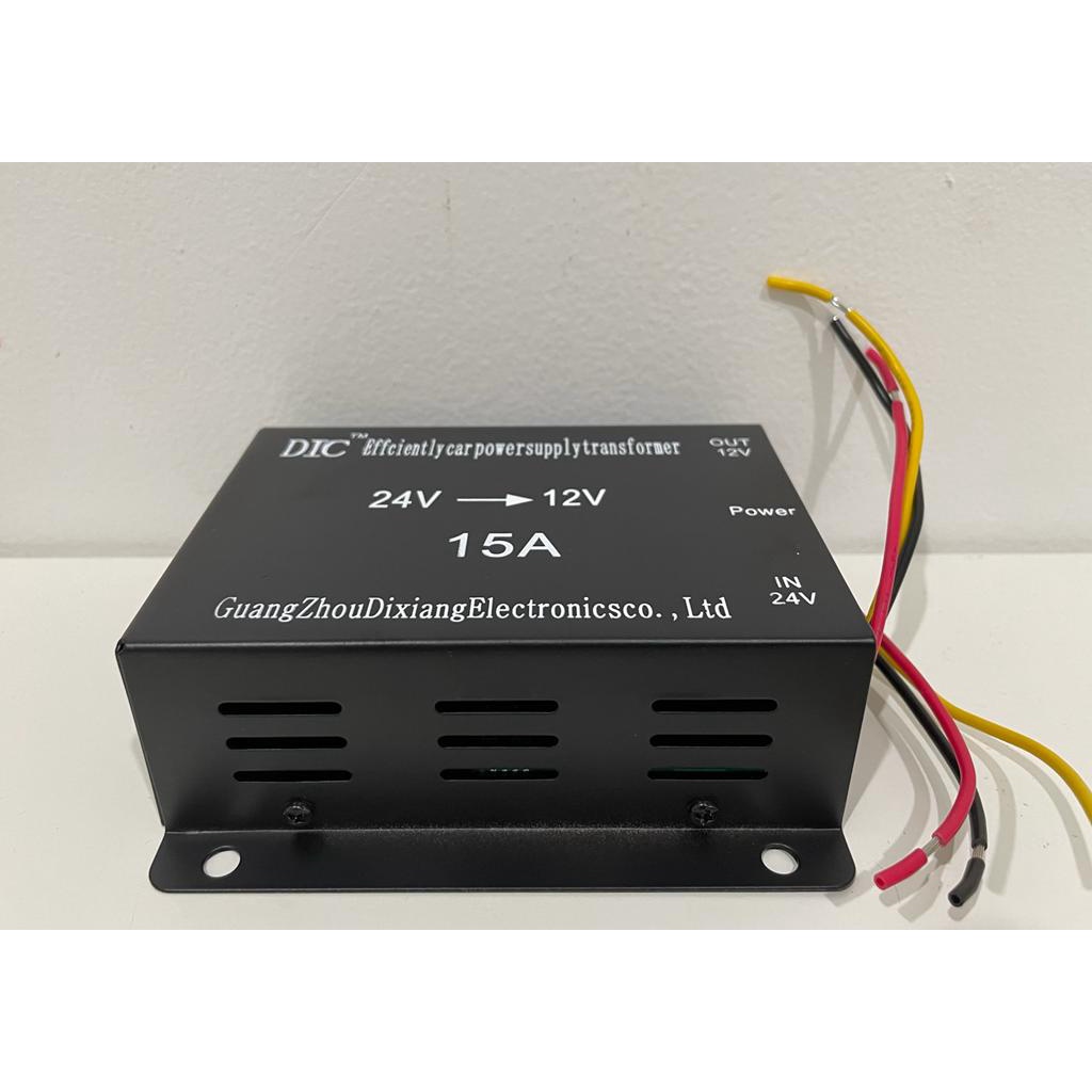 Step Down 15A DC 24V - 12V Converter DC 24 Volt ke 12 Volt 15 Ampere