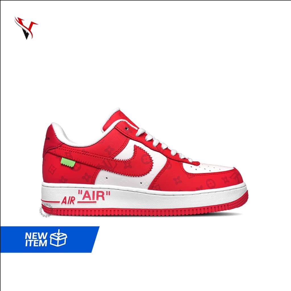 Sneakers Louis Vuitton x Nike Air Force 1 Low - White  Comet Red V5