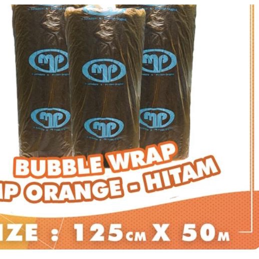 

BUBBLE WRAP MURAH ROLL 50 METER PUTIH BUBLE WRAP - DKM DELKOMAS - MP ORANGE HITAM