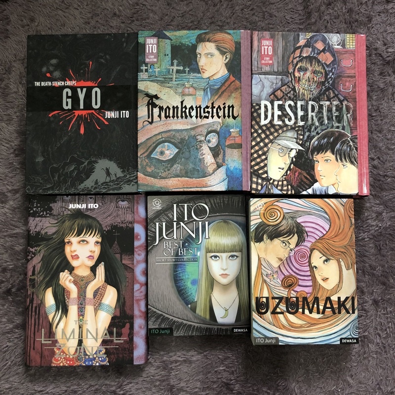 Preloved Komik Junji Ito Gyo Frankenstein Deserter The Liminal Zone Best of Best Uzumaki