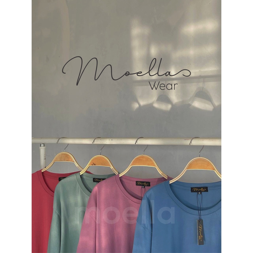 Kaos Polos Oversize Unisex Cotton Combed  - Cotton Candy Series - Moella Wear