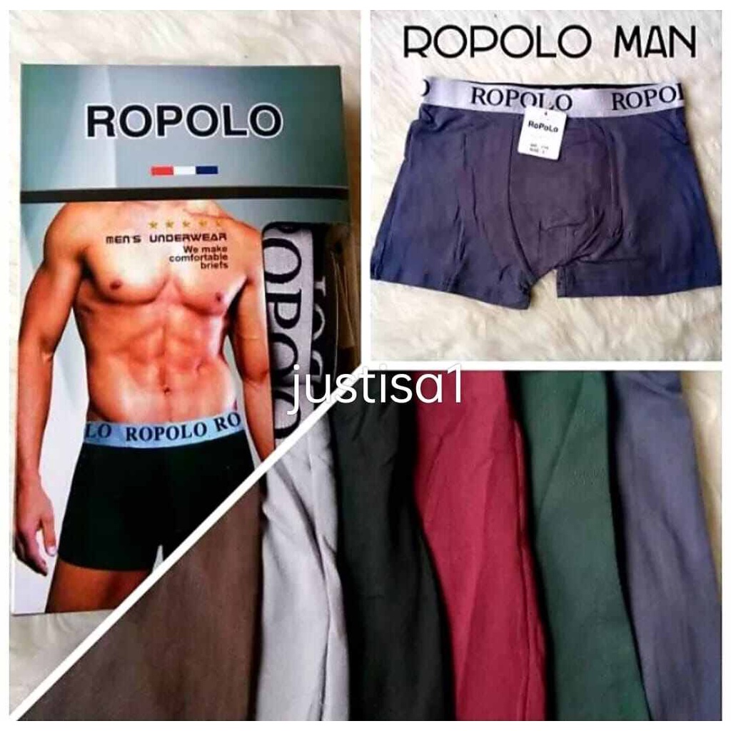 RO..3 PCS CD BOXER PRIA ROPOLO CELANA DALAM BOXER LAKI LAKI