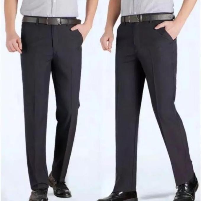 Celana bahan pria Formal Cardinal Hitam