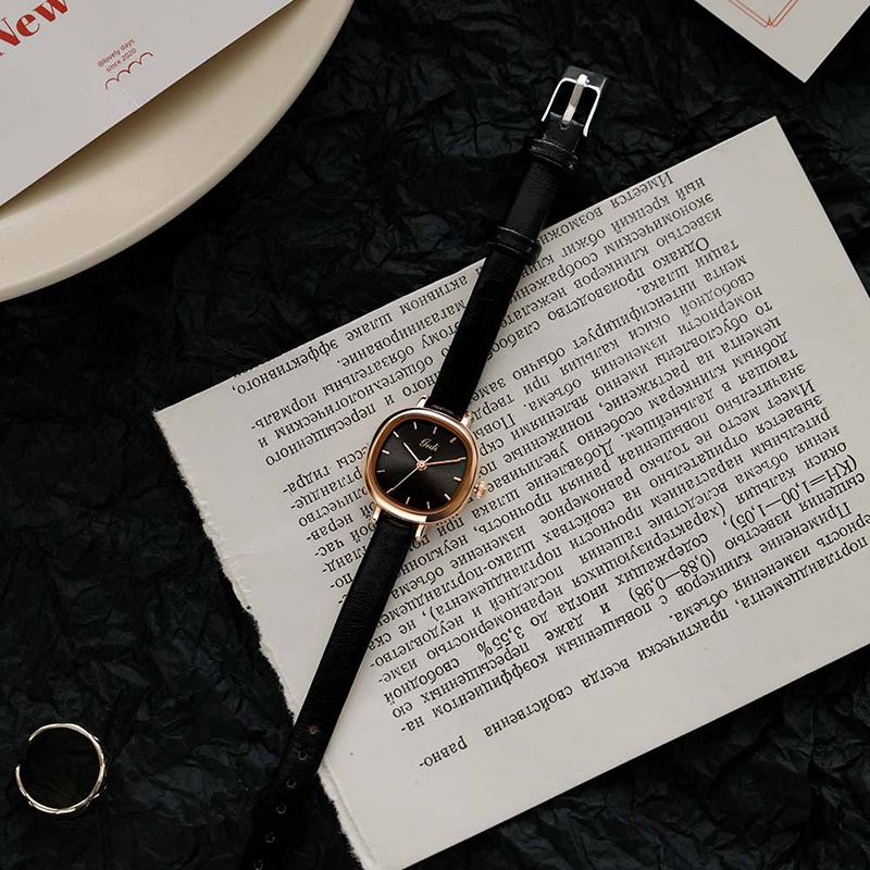 Jam tangan wanita GEDI GOLDIE MINI tali kulit asli termurah bagus trend 2023