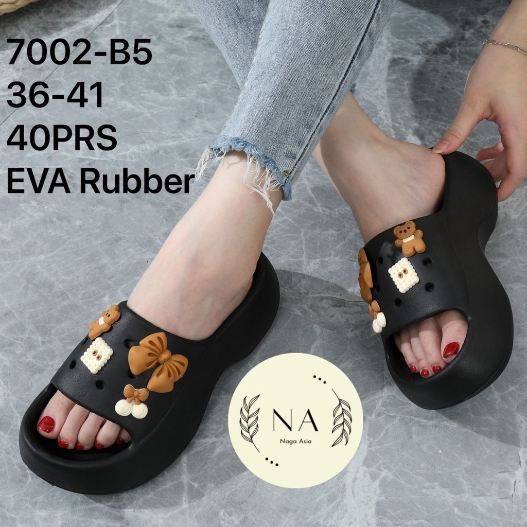 SANDAL SELOP FUJI WANITA IMPORT BALANCE 7002-A8 &amp; 7002-A6/Sandal wanita EVA rubber 36-41