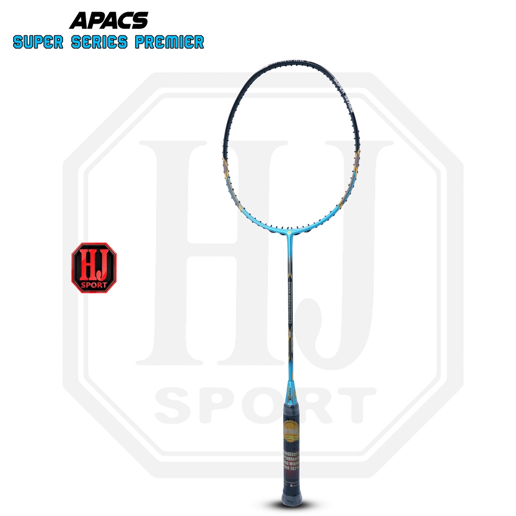 Raket Original Apacs Super Series Premier Bonus Senar dan Tas Badminton