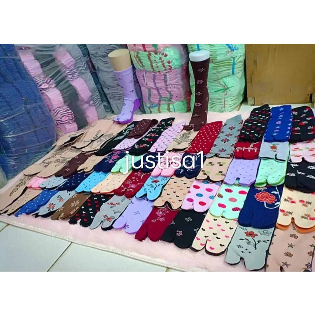 GROSIR 6 PASANG KAOS KAKI JARI KAOS KAKI MUSLIMAH KAOS KAKI JEMPOL