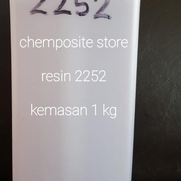 

resin 2252 BW merah muda bening - lem resin 2252 bening kemasan 1 kg