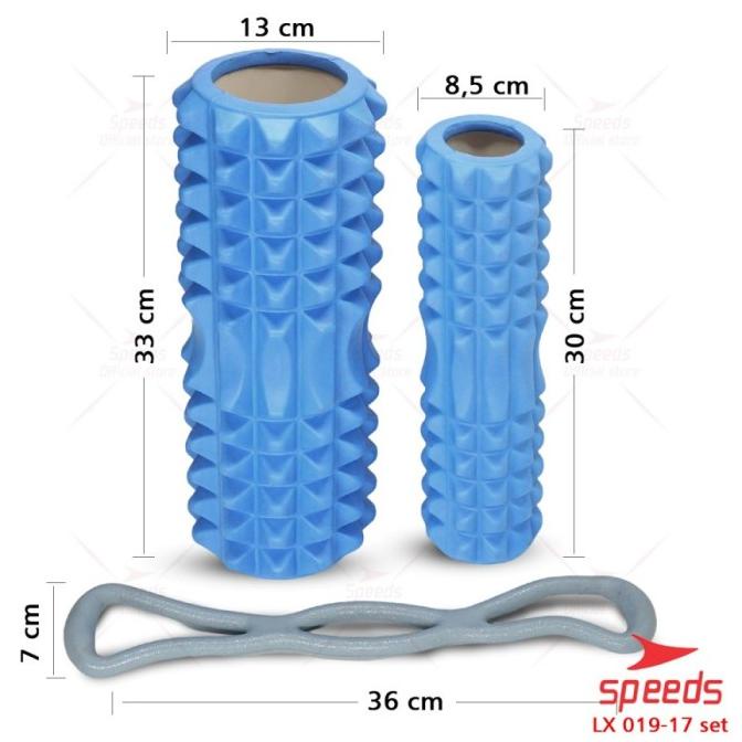 Foam Roller Fitness Gym Senam Bantal Yoga Pilates Trigger point 34cm L