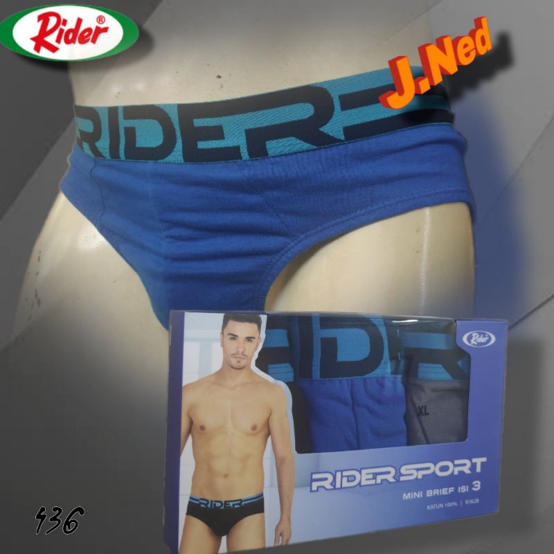 J436T (isi 3pcs) Celana Dalam Pria Cd Pria Celana Dalam Rider