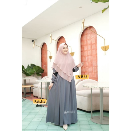 FAISHA BY MAJIDAH/opendistributor/openagen/openreseller/gamis syar'i/gamis simple/gamis cantik/gamis
