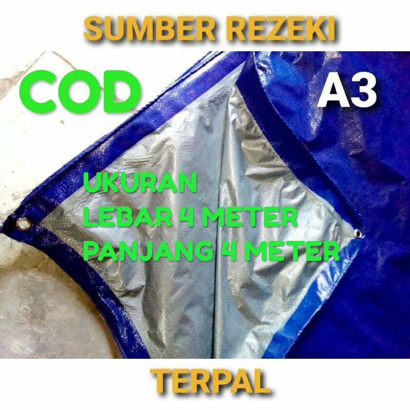 terpal tenda A3 4x4 / terpal tenda plastik / terpal tenda murah