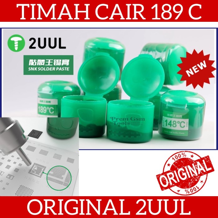 Original 2UUL SNK Solder Paste Timah Cair 189 Celcius For BGA Repair