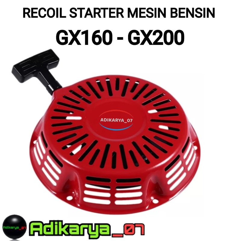Recoil stater starter GX160 GX200 tarikan mesin GX160 recoil stater mesin gx recoil stater GX160